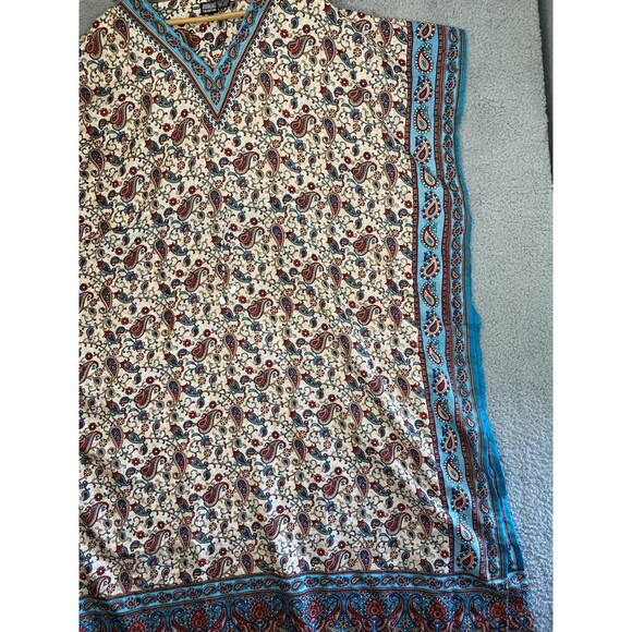 Ladies Amanda's Collection Paisley Kaftan Mumu Beach dress from India One Size - Picture 5 of 10